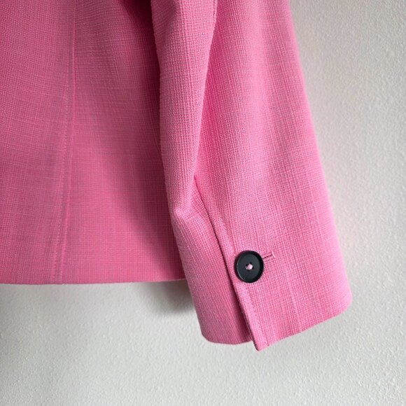 ME+EM Pink Tailored Blazer Luxury British Designer Jacket Cotton Blend Timeless - Picture 7 of 15